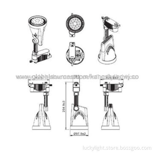 LED Commercial Spotlighting with 50W, Cree Light Source